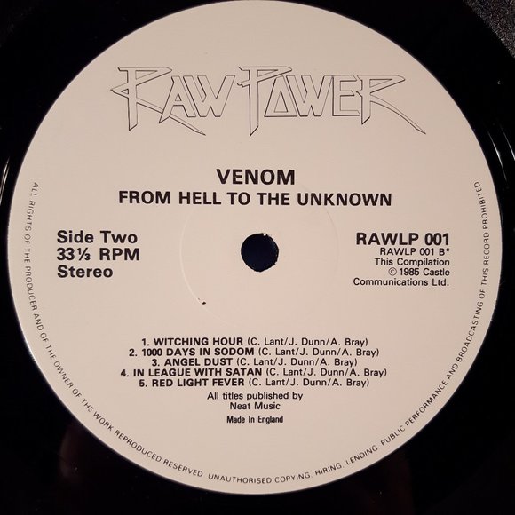 Venom - From Hell To The Unknown - Vinyl 2 LP Record - Picture 5 of 7